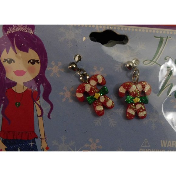 Luv Her Candy Cane Earrings - Picture 1 of 4